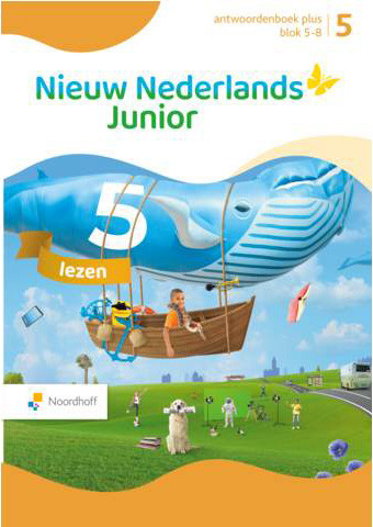 Nieuw Nederlands Junior Lezen - grp 5 - Leerwerkboek Plus Blok 5-8 Antwoorden