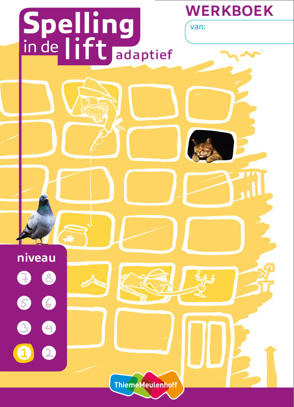 Spelling in de lift adaptief - niveau 1 - werkboek