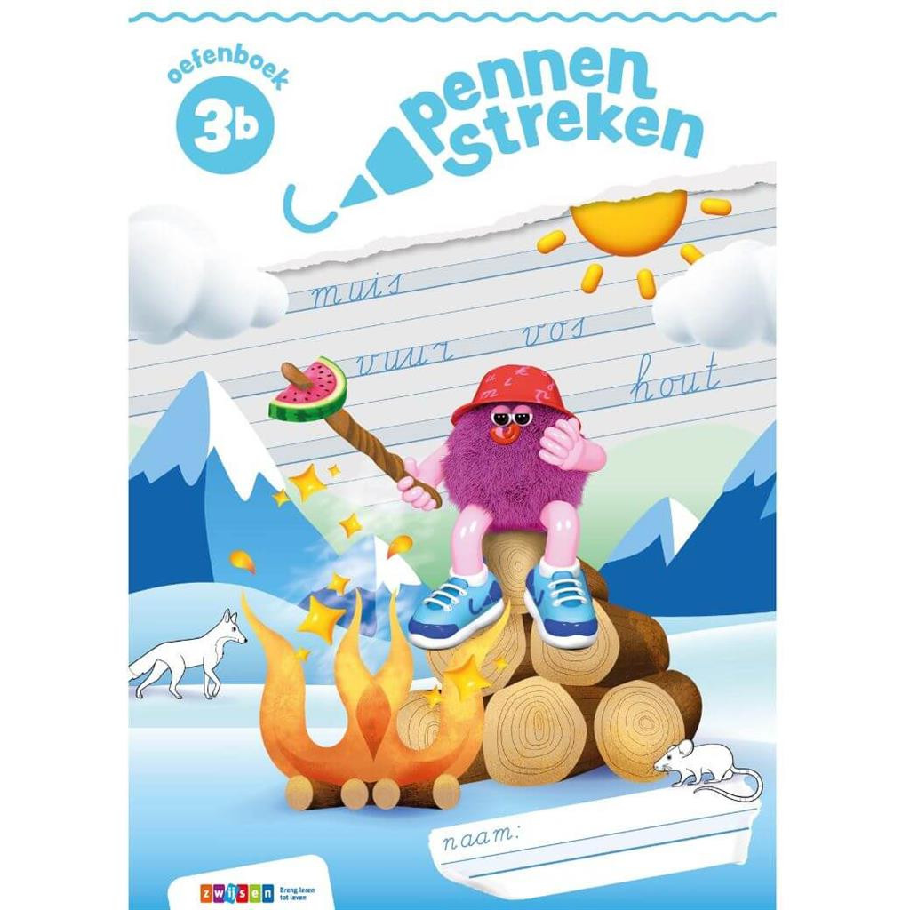 Pennenstreken 3 - groep 3 - Oefenboek verbonden schrift 3B
