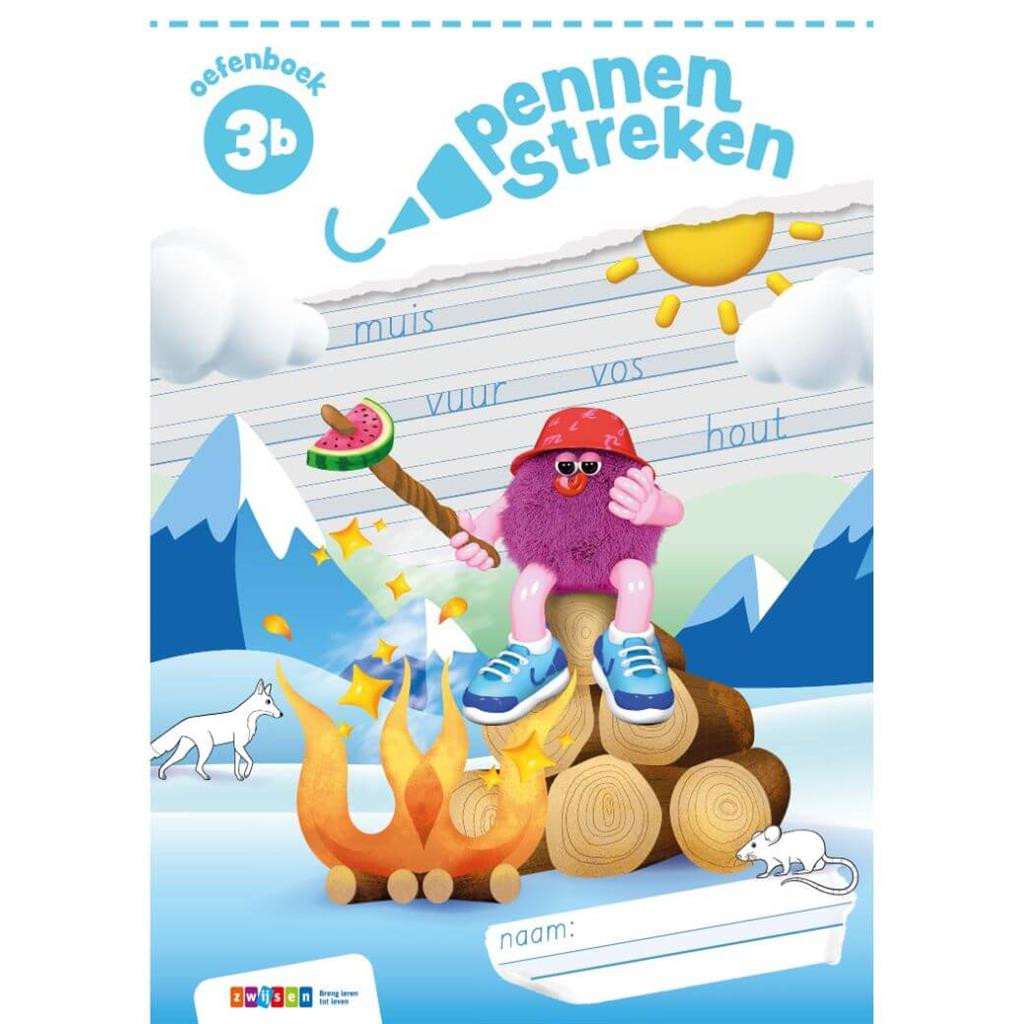 Pennenstreken 3 - groep 3 - Oefenboek blokschrift 3B
