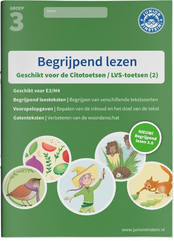 Junior Einstein Begrijpend lezen groep 3 - Oefenboeken 2 - E3/M4