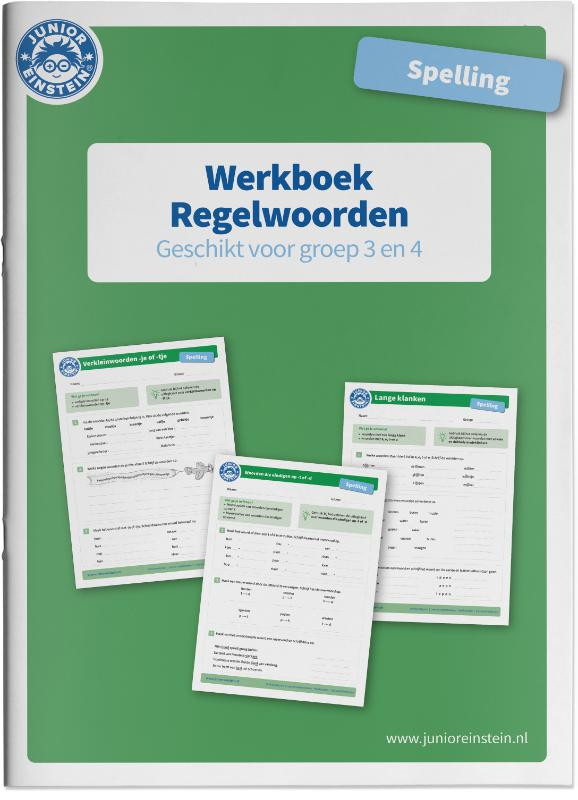 Junior Einstein Spelling Groep 3 en 4 - Regelwoorden - Werkboek