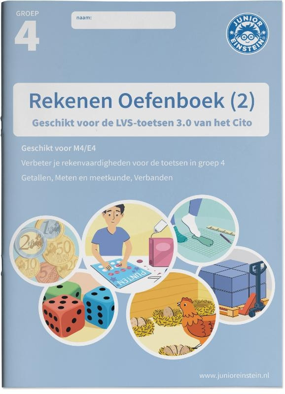 Junior Einstein Rekenen - Oefenboek groep 4 - deel 2