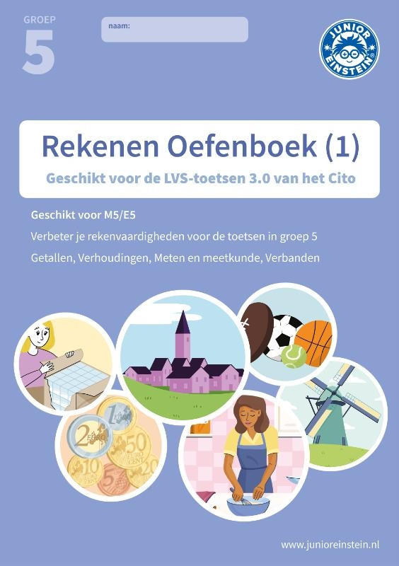 Junior Einstein Rekenen - Oefenboek groep 5 - deel 1