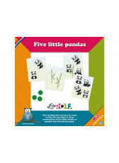 Learn en play -  Vijf kleine panda's (opruiming)