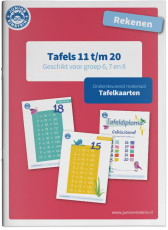 Junior Einstein Rekenen - Tafelkaarten 11 t/m 20 - Ondersteunend Materiaal
