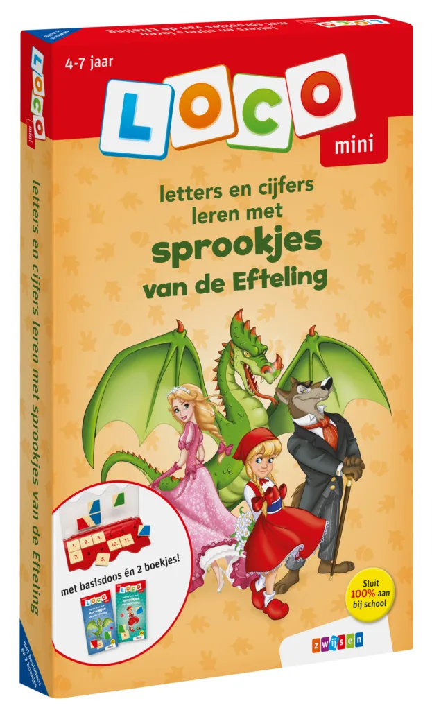 9789048758401 - Loco mini pakket letters en cijfers leren met sprookjes van de Efteling